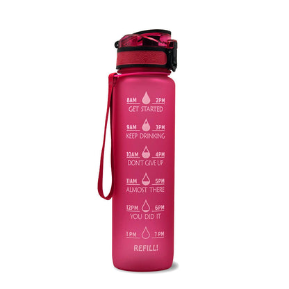 Bouteille d'Eau Inspirante 1L Sans BPA avec Calendrier