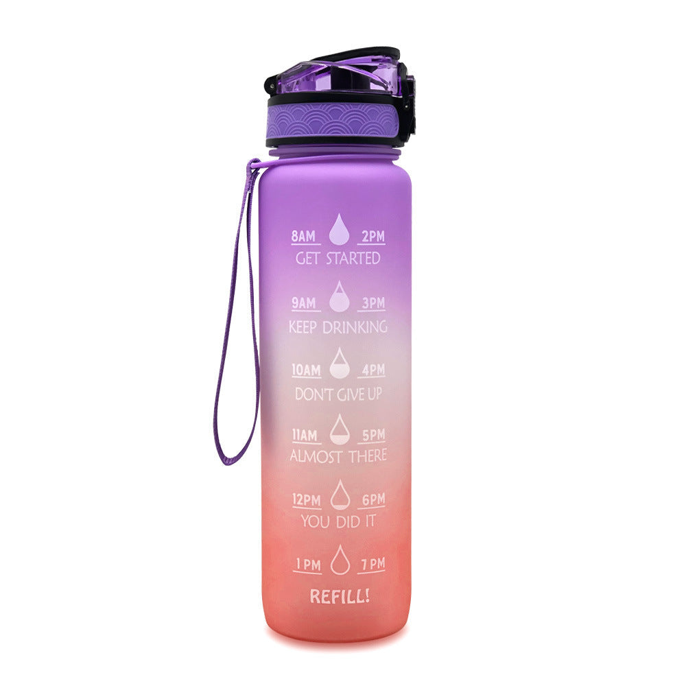 Bouteille d'Eau Inspirante 1L Sans BPA avec Calendrier