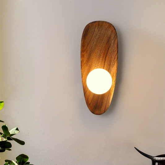 Lampe Murale Bois Massif – Élégance Rustique et Chaude Atmosphère - Foivo