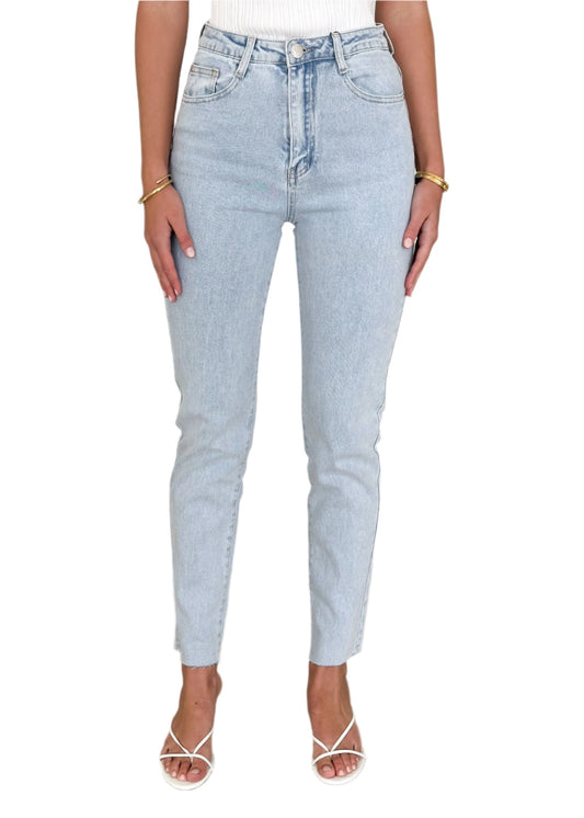 Jean femme taille haute évasé avec poches côté - BlxckFR