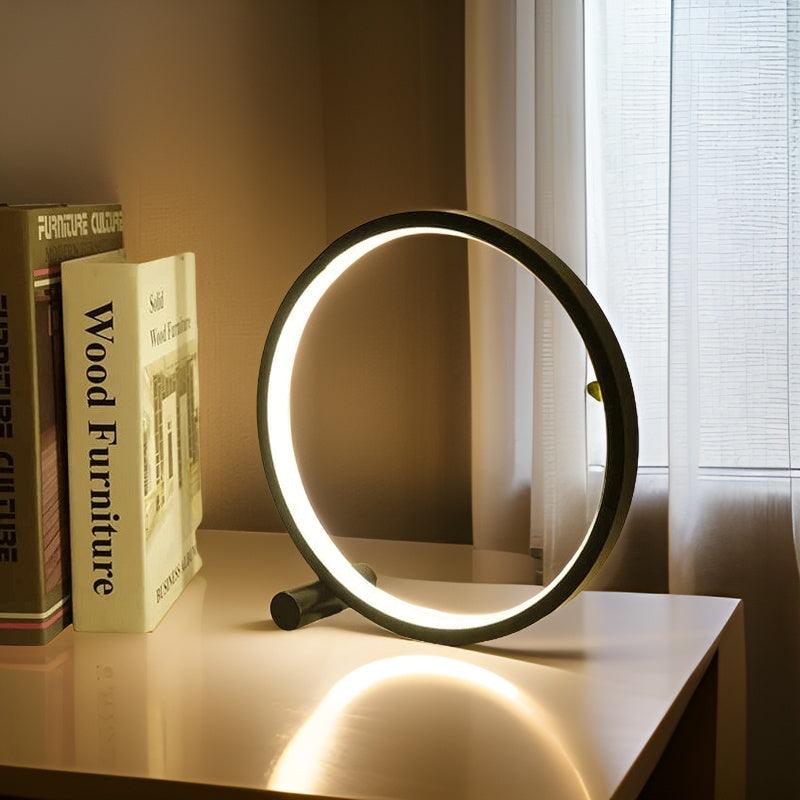 Lampe de Bureau Rond Moderne Réchargeable