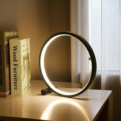 Lampe de Bureau Rond Moderne Réchargeable