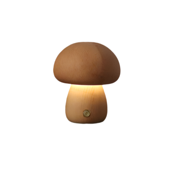 Lampe de Table LED en Bois Naturel - Élégante et Écologique