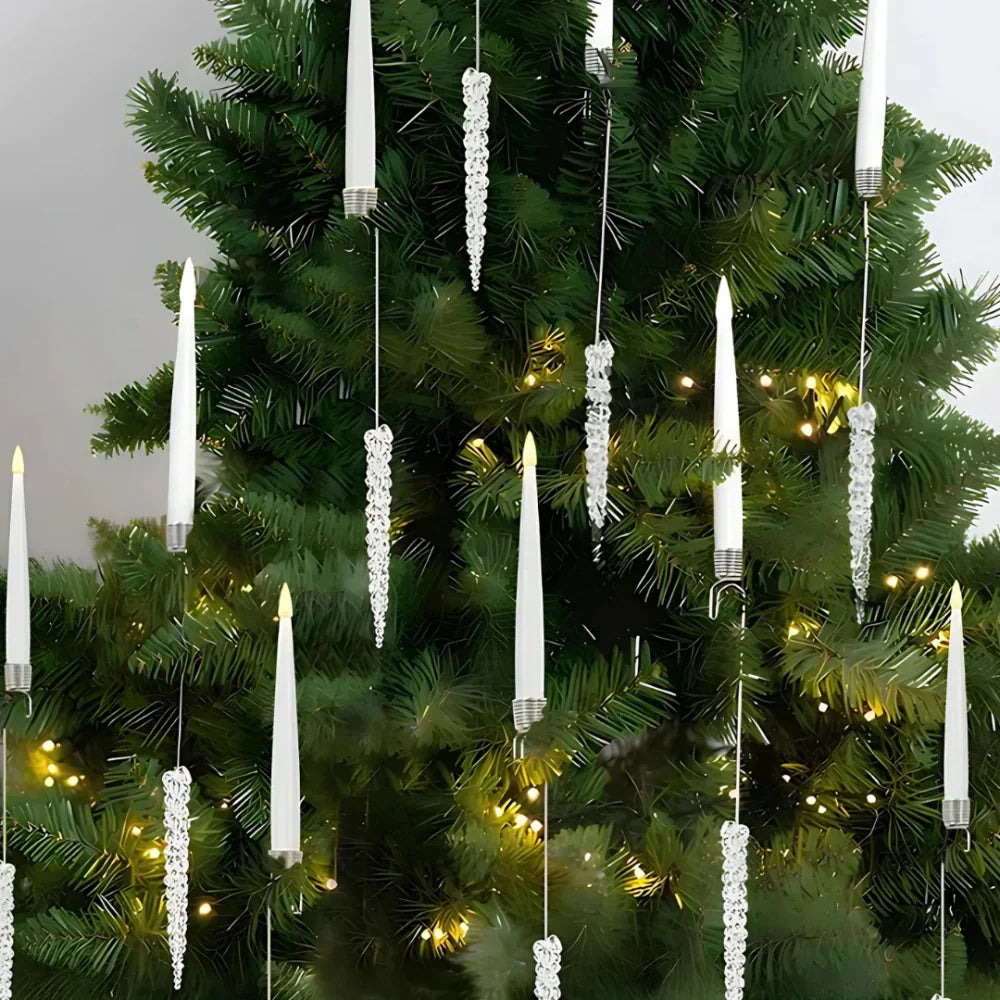 Guirlande de Noël Lumières LED Bougies Sécuritaires