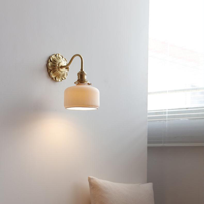 Lampe Murale Design en Métal et Faïence - Chic Intérieur Élégant