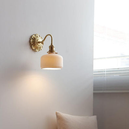 Lampe Murale Design en Métal et Faïence - Chic Intérieur Élégant
