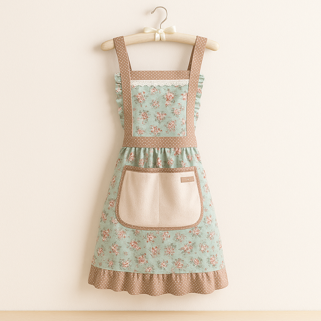 Tablier Cuisine Imperméable Fleur de Coton