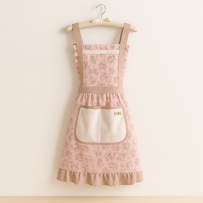 Tablier Cuisine Imperméable Fleur de Coton