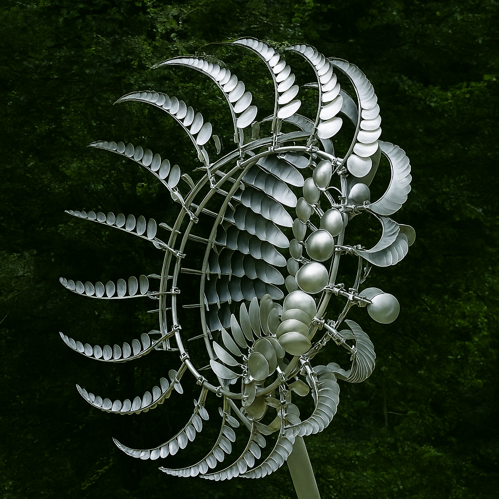 Décor Jardin Girouette Métal Argenté - BlxckFR