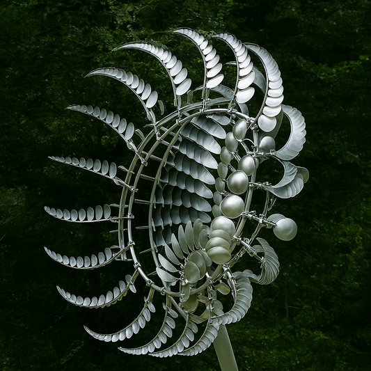Décor Jardin Girouette Métal Argenté - BlxckFR