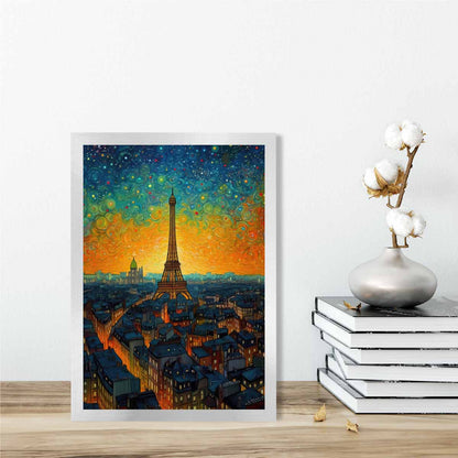 Impression d'art Parisienne au Coucher de Soleil 2
