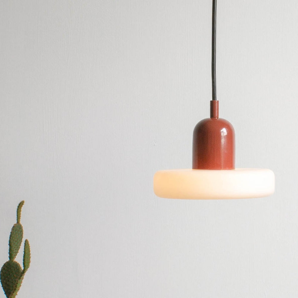 Lampe Suspendue Design Nordique Verre Métal - Foivo
