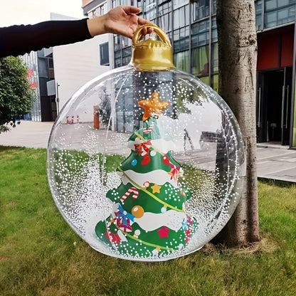 Décoration de Noël Gonflable Extérieur Boule Lumineuse