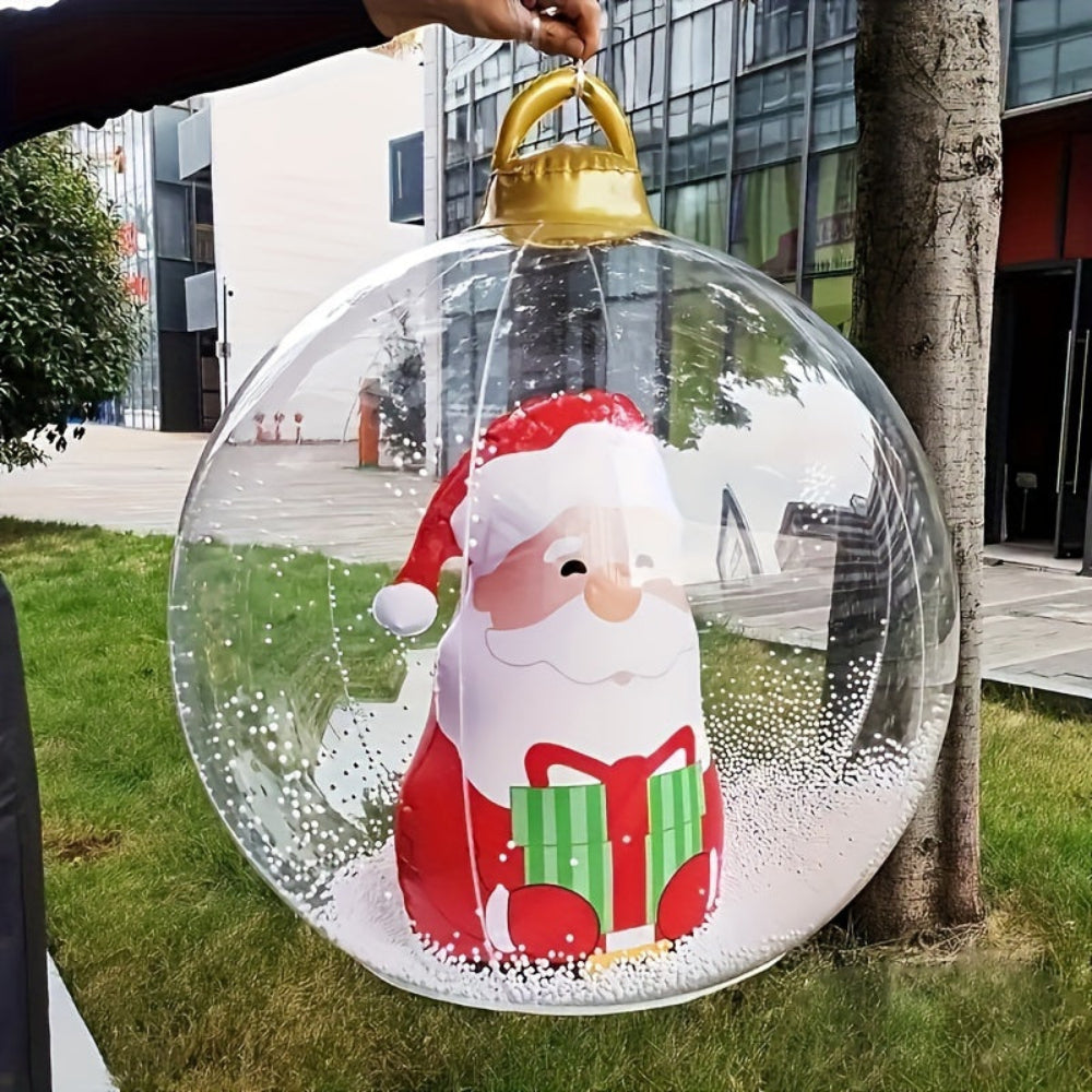 Décoration de Noël Gonflable Extérieur Boule Lumineuse