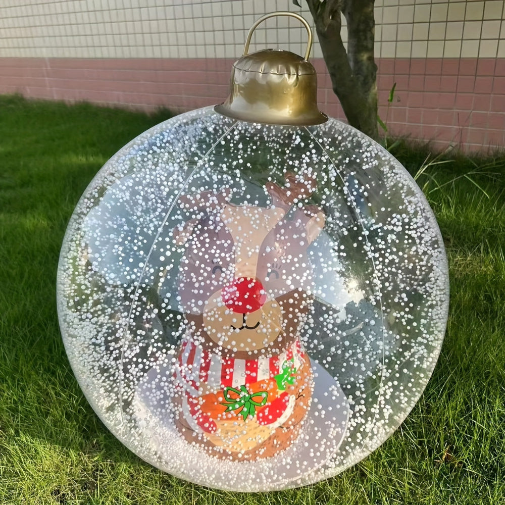 Décoration de Noël Gonflable Extérieur Boule Lumineuse