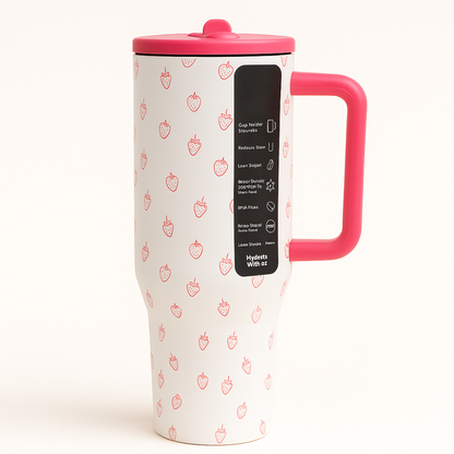 Gourde Isolée Inox avec Paille et Anse