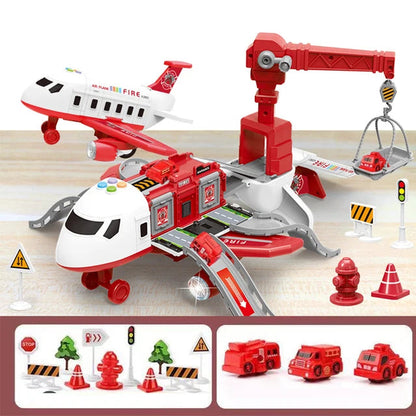 Avion de Jouet Interactif avec Accessoires pour Enfants
