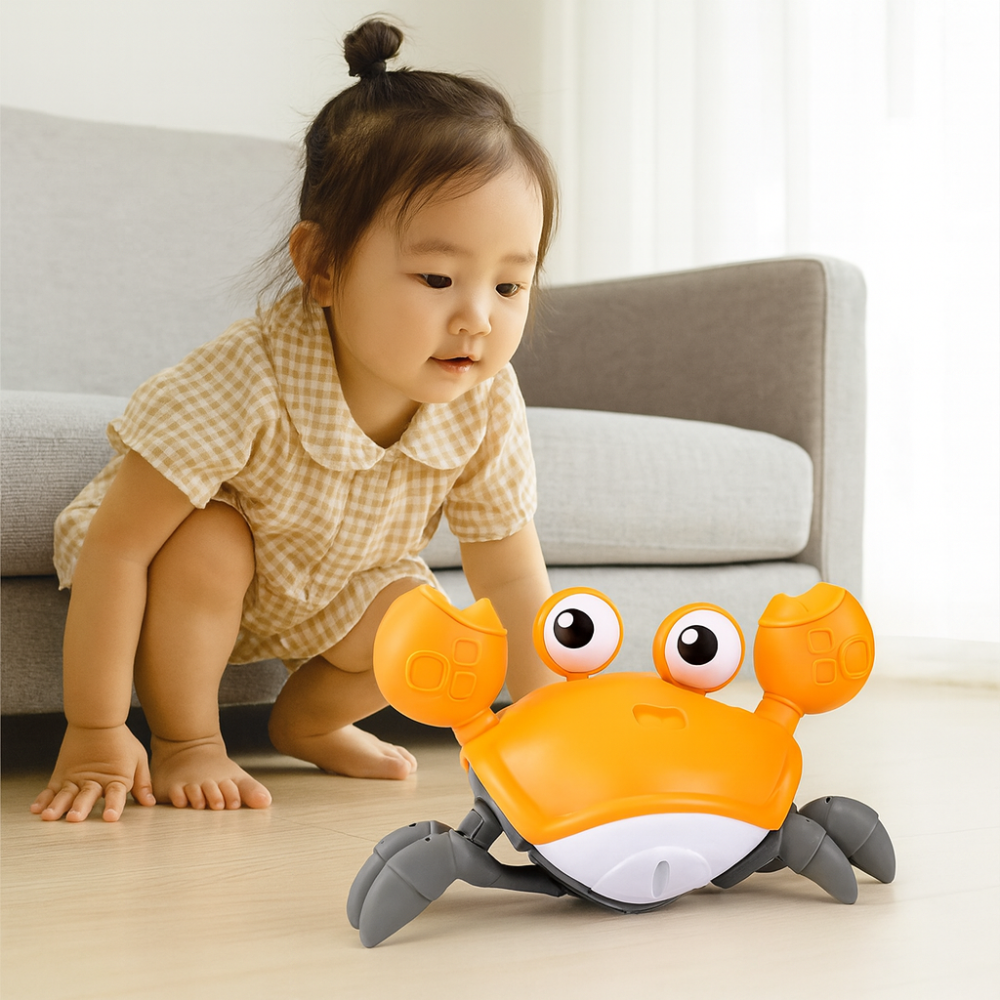 Jouet Bébé Crabe Musique Lumineux Interactif