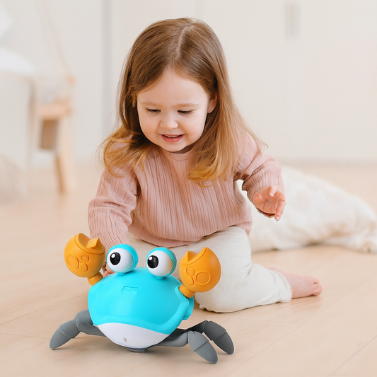 Jouet Bébé Crabe Musique Lumineux Interactif - BlxckFR