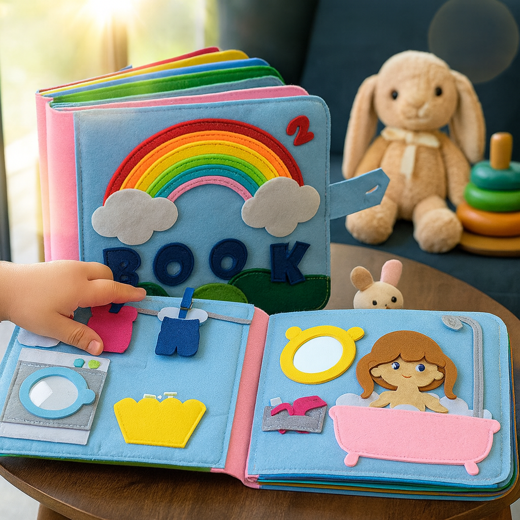 Livre d'Activités Éducatif pour Petits Enfants Jouet Pédagogique - BlxckFR