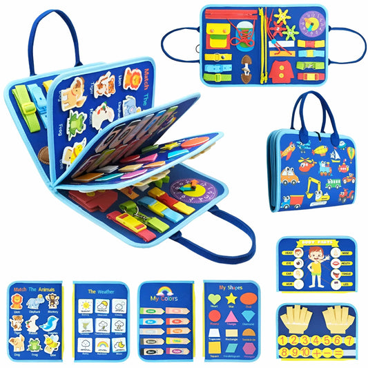 Livre Éducatif Enfant avec Activités Manuelles et Fermetures Amusantes - Foivo