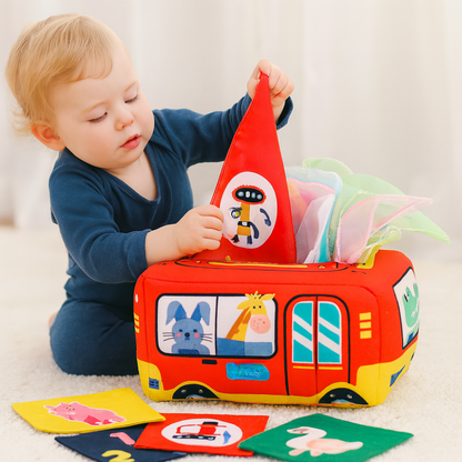 Jouet Sensoriel Bébé Cube Activité Doux