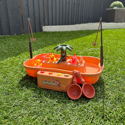 Jeu d'eau interactif pour enfants - Pêche aux canards amusant pour développer la motricité et la créativité
