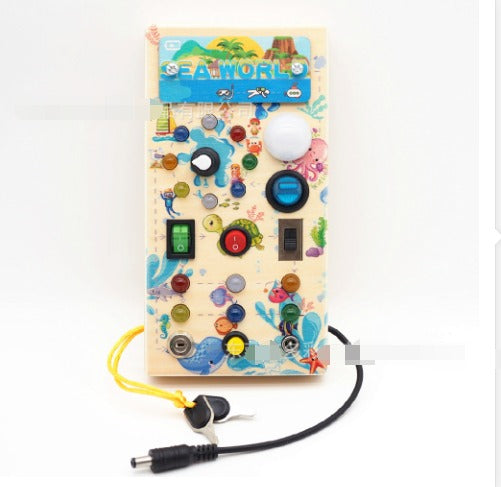 Jeu Éducatif LED en Bois avec Effets Lumineux - Foivo
