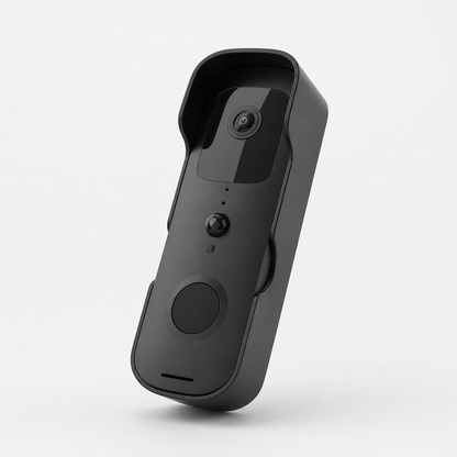 Interphone vidéo connectée avec caméra – Bouton et détection de présence-accessoires-Noir-Oslo France
