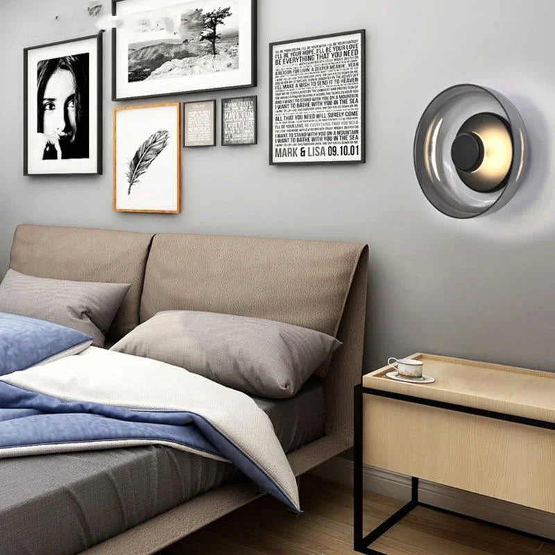 Lampe Murale Élégante – Déco Scandinave en Verre et Pierre