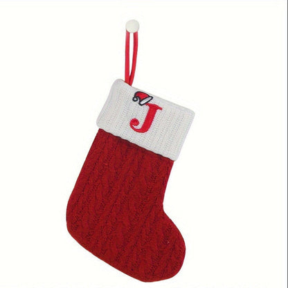 Chaussette de Noël Tricotée Personnalisée Décorative