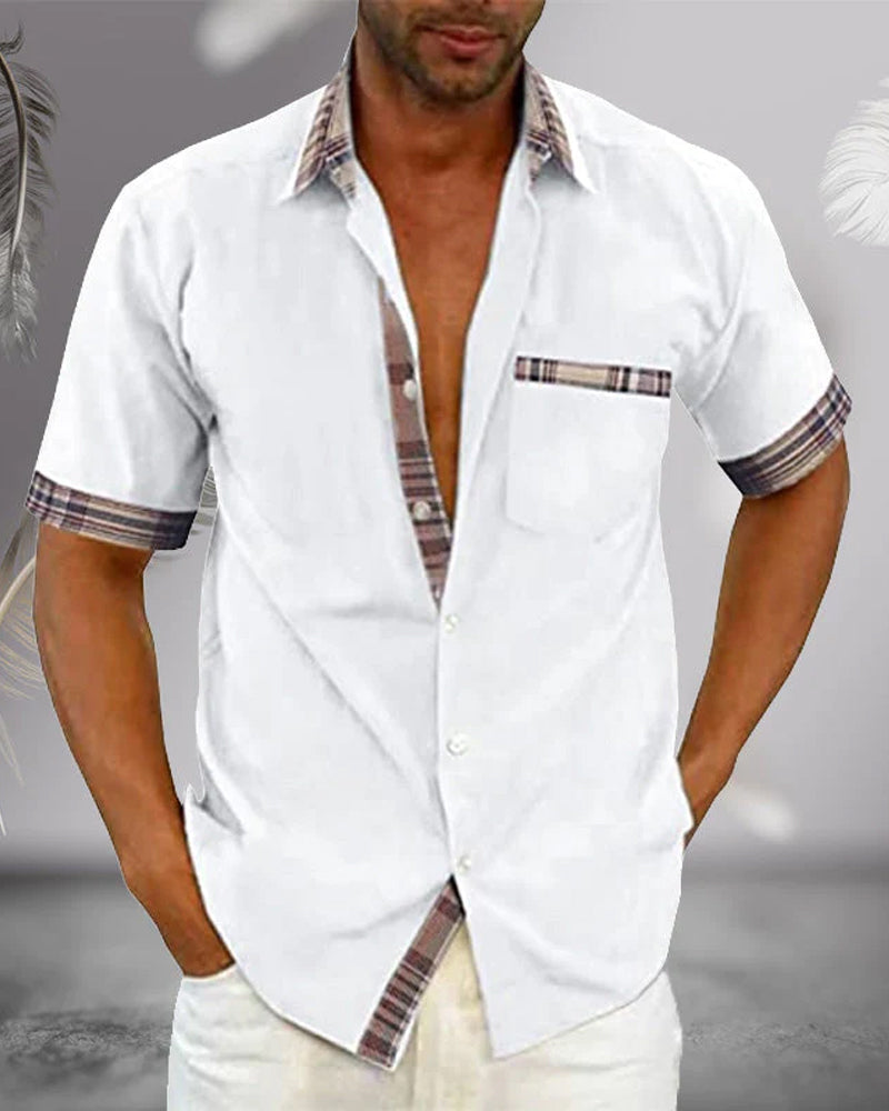 Chemise Homme Décontractée pour Été