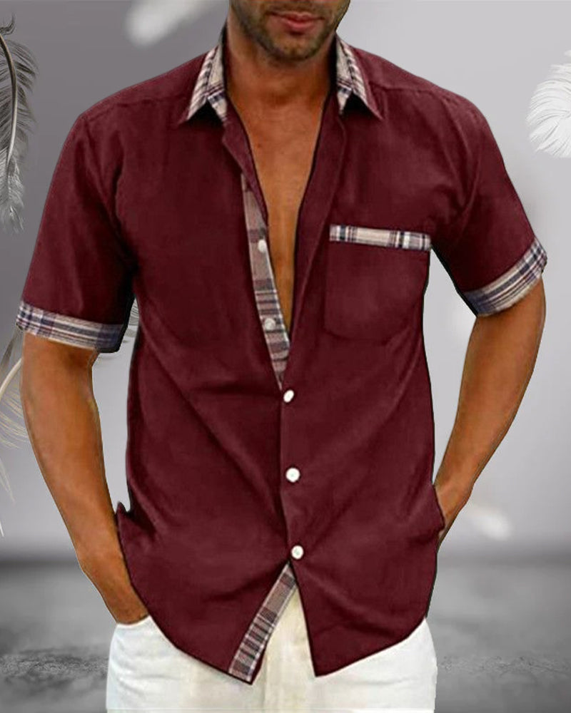Chemise Homme Décontractée pour Été