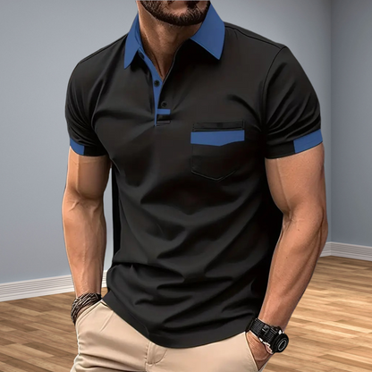 Chemise Polo Manches Longues Élégante Taille Actuelle