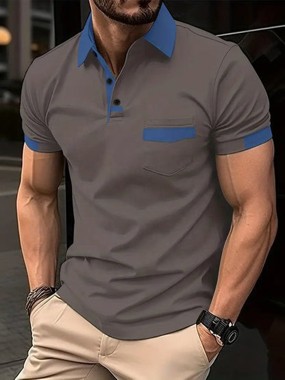 Chemise Polo Manches Longues Élégante Taille Actuelle
