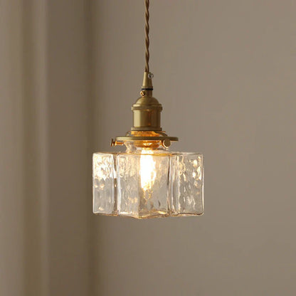 Lampe Suspendue Chic en Verre avec Câble Cuivré - Éclairage Design