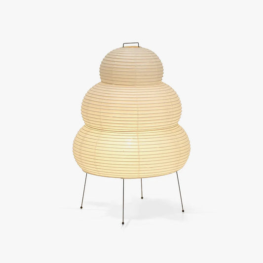 Lampe de Table Japonaise en Papier et Métal - Foivo