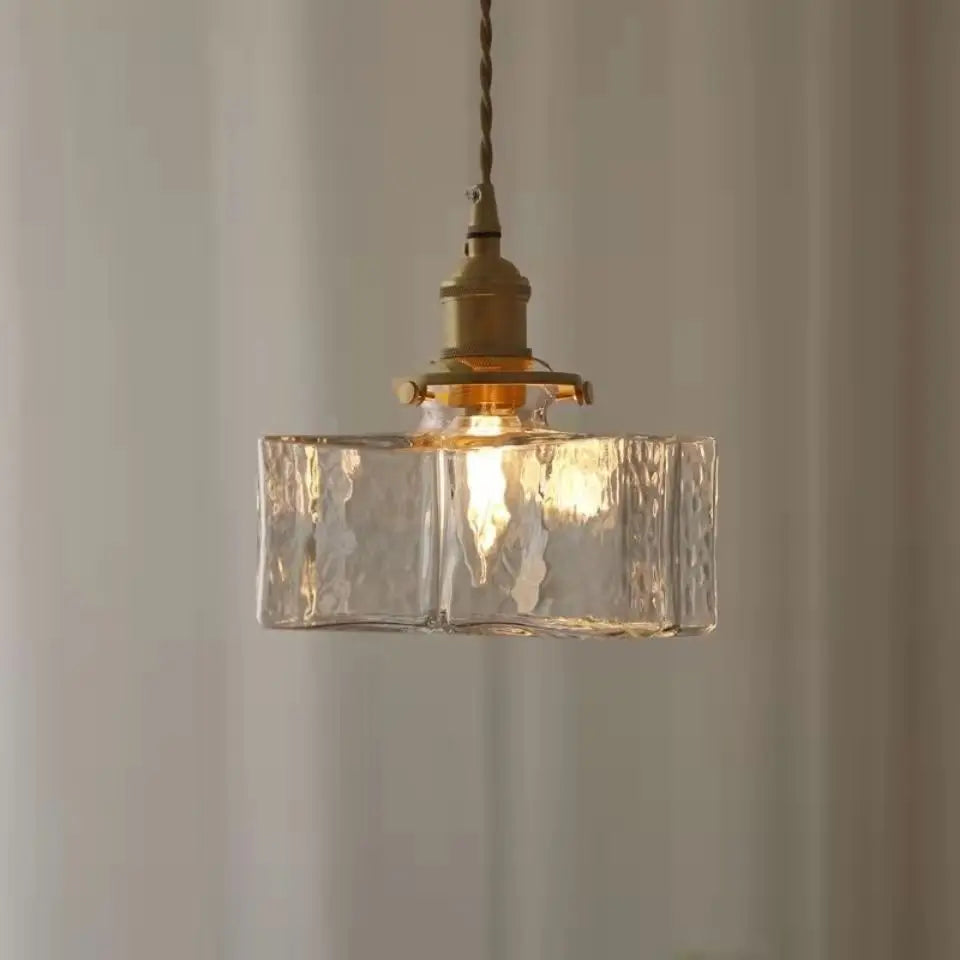 Lampe Suspendue Rétro en Verre