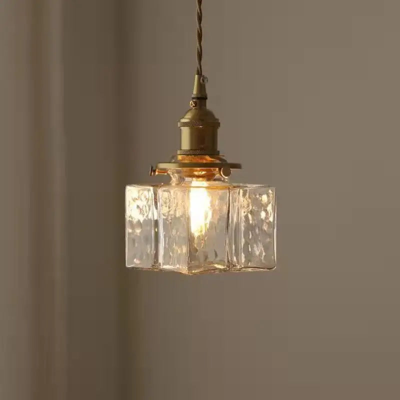 Lampe Suspendue Rétro en Verre