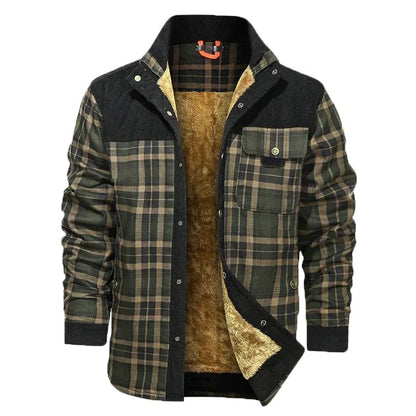 Veste Hiver Cuir Doublée pour Homme
