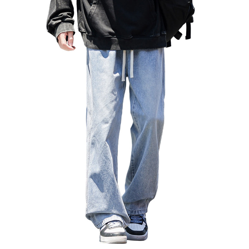 Jean Homme Coton Décontracté Coupe Baggy - Foivo