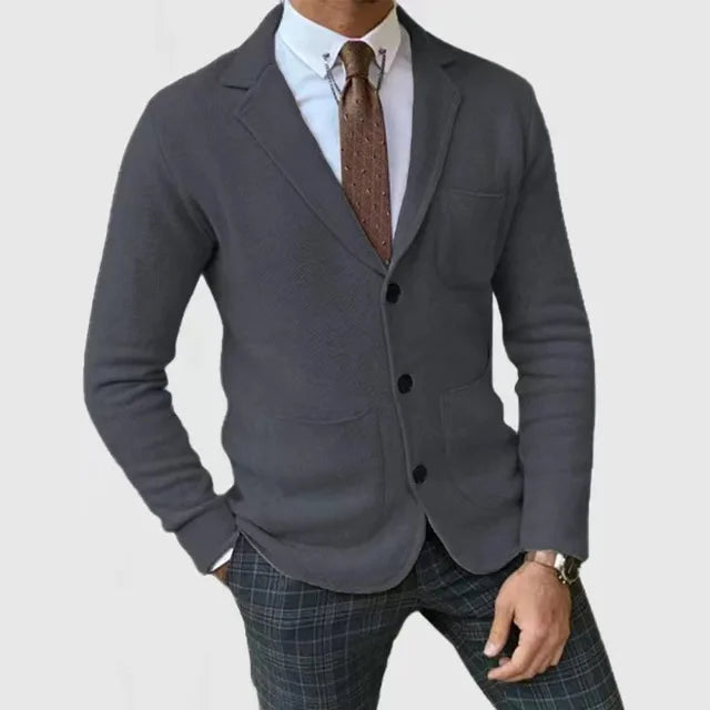 Blazer Homme Élégant Taille Slim Moderne