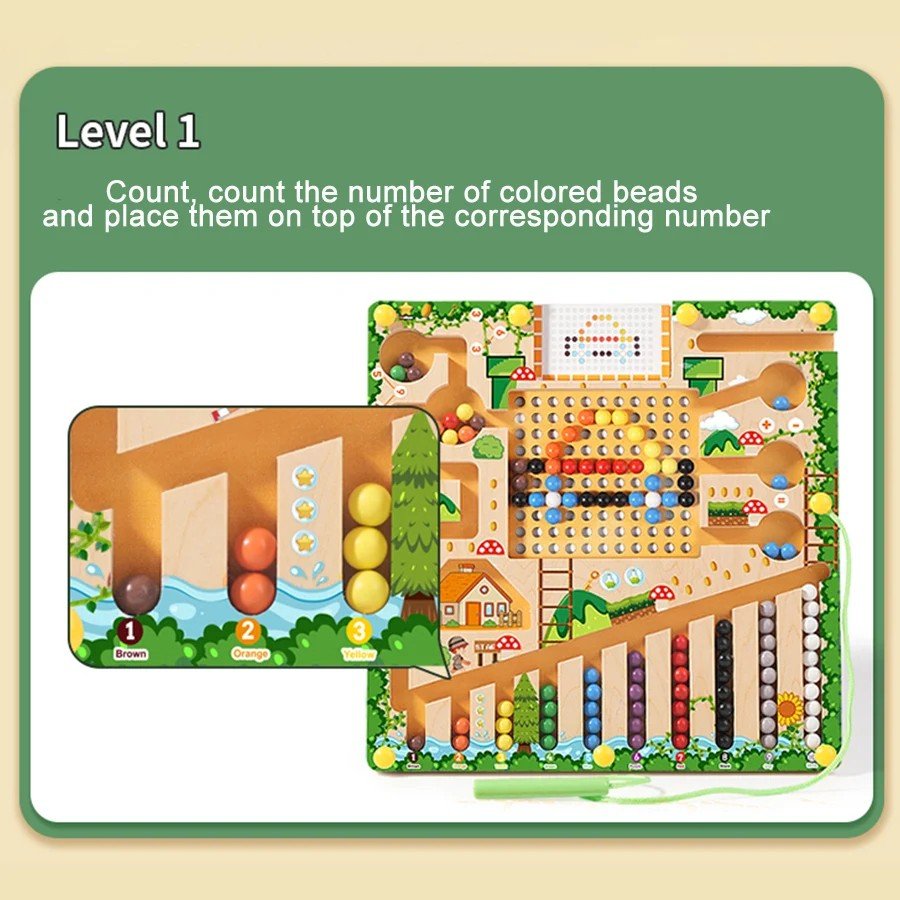 Jeu Montessori Labyrinthe Magnétique pour Enfants 3
