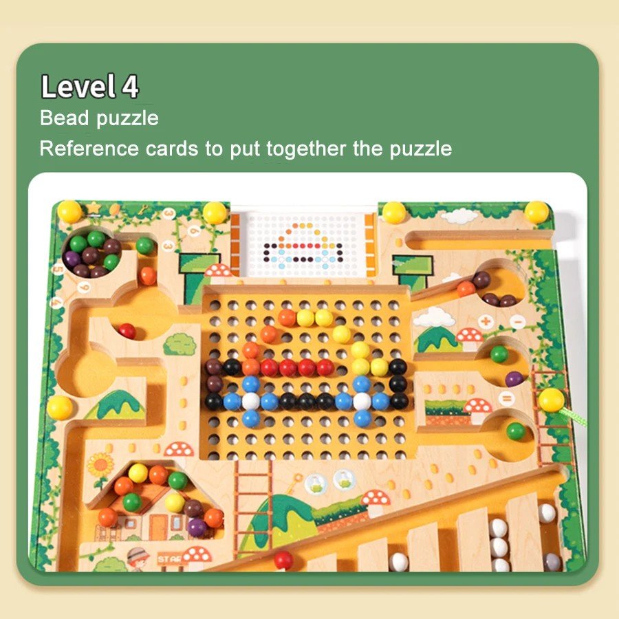 Jeu Montessori Labyrinthe Magnétique pour Enfants 6