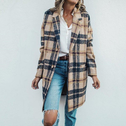 Manteau Femme Élégant Longueur Grande - BlxckFR