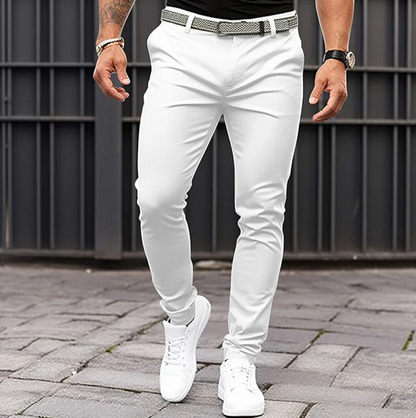 Pantalon décontracté style slim-fit