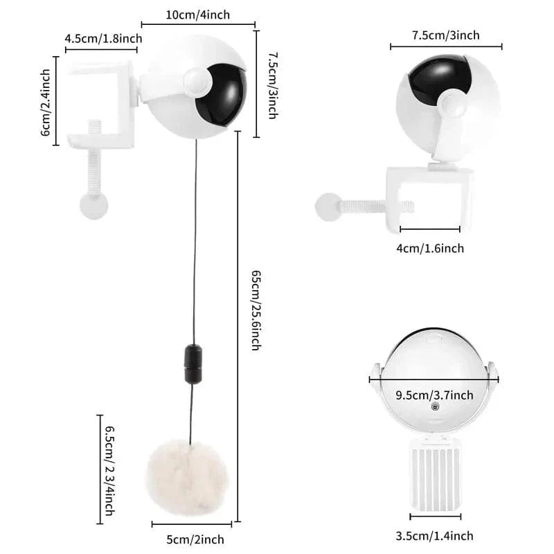 Jouet Électronique Interactif pour Chat avec Boule Rotative 5
