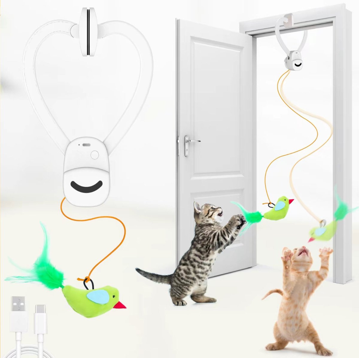 Jouet Interactif Pour Chat Volant Avec Mouvement 360° 2