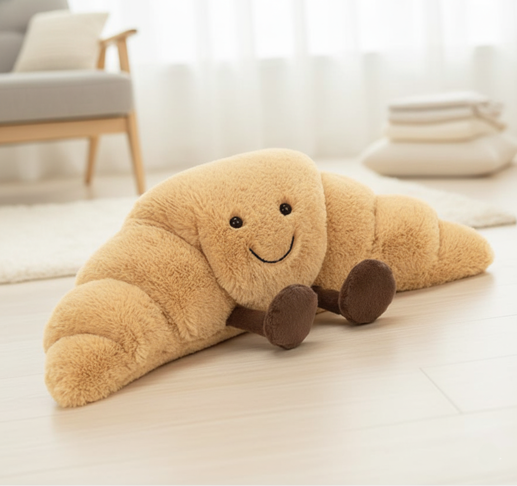 Jouet en Peluche Bretzel Croissant Toast 0