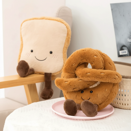 Jouet en Peluche Bretzel Croissant Toast 1